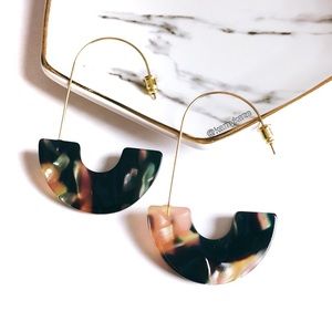 🆕 Modern Multicolor Resin Drop Earrings